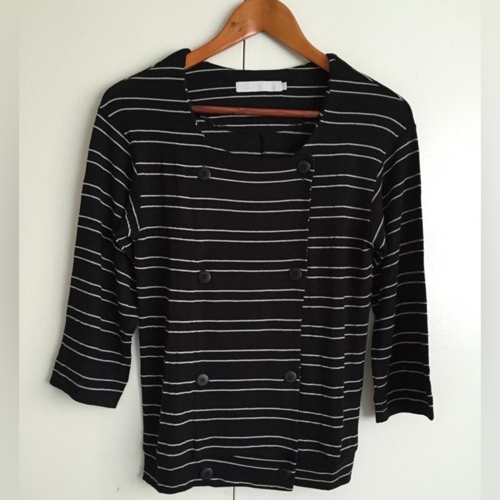 Kain label stripe sweater jacket